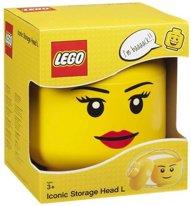 LEGO® dėžutė - didelė minifigūrėlės galva (mergina) 40321725