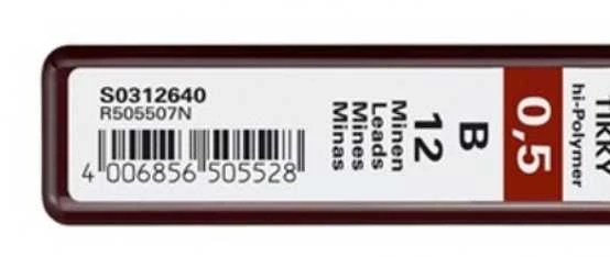 Grafitas Rotring Tikky 0,5 mm B 12 vnt - S0312640