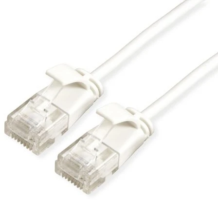 Roline ROLINE Žalias UTP patchkabel Cat.6A (EA klasė), LSOH, extra dun, wit, 0,15 m