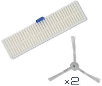 Tefal Šoniniai šepečiai x2 + EPA filtras / robotams RG7447
