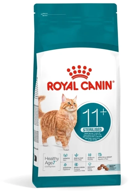 Kačių Maistas - Royal Canin Ageing 11+ Sterilised Sausas 400g Paukštienos Skonio
