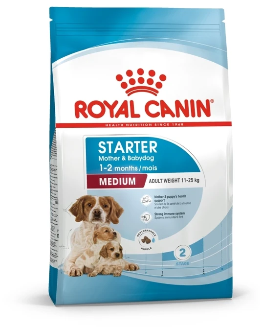 ROYAL CANIN Medium Starter Mother & Babydog Dry dog food paukštiena 15 kg