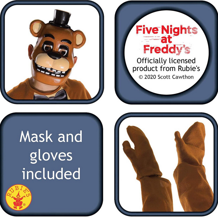 Rubies,Freddy Vaikiškas Fredžio kostiumas iš Rubie's Five Nights at Freddy's