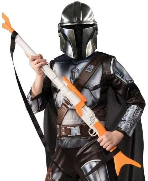 Kostiumas vaikams Rubies Deluxe The Mandalorian Juoda