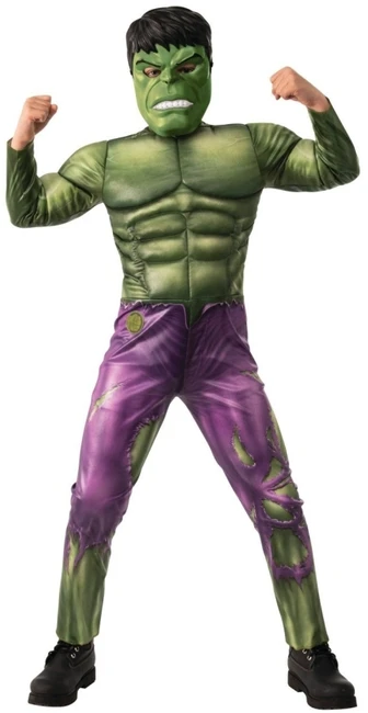Rubies „Marvel Hulk Deluxe“ vaikiškas kostiumas (L dydis)