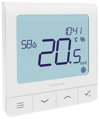 Salus bezvadu termostats Quantum SQ610RF, programmējams, balts