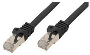 Shiverpeaks S-Conn BASIC-S patch kabelis S/FTP PIMF Rohkabel Cat.7 juodas 1,0m