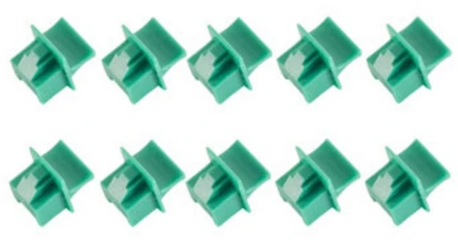 S-Conn BS08-01025-10, RJ-45, Plastikas, Žalias, 10 vnt.