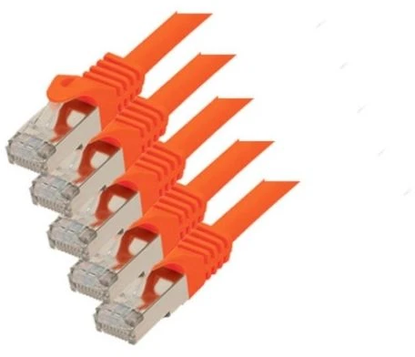 S-Conn S/CONN Cat. 7 S/FTP 0,25 m, 0,25 m, Cat7, S/FTP (S-STP), RJ-45, RJ-45, oranžinis