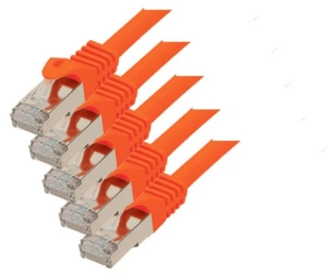 S-Conn S/CONN Cat. 7 S/FTP 0,25 m, 0,25 m, Cat7, S/FTP (S-STP), RJ-45, RJ-45, oranžinis