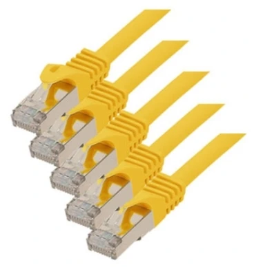 S-Conn S/CONN Cat. 7 S/FTP 2 m, 2 m, Cat7, S/FTP (S-STP), RJ-45, RJ-45, geltonas