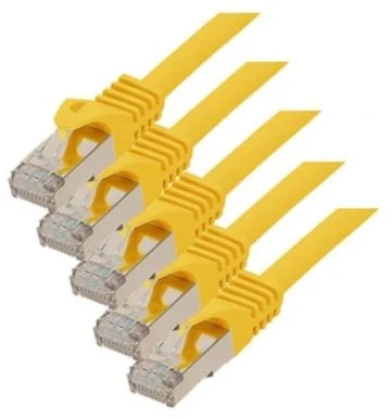 S-Conn S/CONN Cat. 7 S/FTP 3 m, 3 m, Cat7, S/FTP (S-STP), RJ-45, RJ-45, geltonas