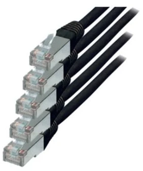 S-Conn S/CONN kat. 6 S/FTP 1 m, 1 m, Cat6, S/FTP (S-STP), RJ-45, RJ-45, juodas