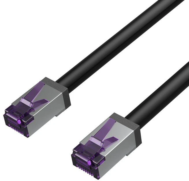 Shiverpeaks Kabelis krosowy Flexline RJ-45, Cat 6a, S/FTP, juoda, 1.5 m (FL31-28155)