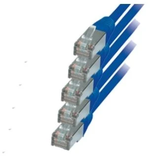 S-Conn S/CONN RJ45-RJ45, m-m, 0,5 m, 0,5 m, Cat6, S/FTP (S-STP), RJ-45, RJ-45, mėlynas