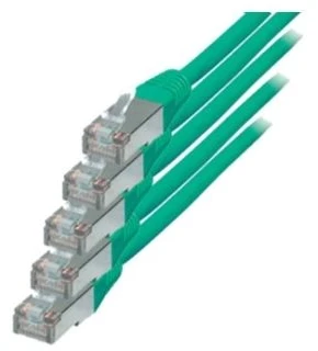 S-Conn S/CONN RJ45-RJ45, m-m, 1m, 1 m, Cat6, S/FTP (S-STP), RJ-45, RJ-45, žalias