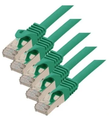 S-Conn S/CONN RJ45-RJ45, m-m, 3m, 3 m, Cat7, S/FTP (S-STP), RJ-45, RJ-45, žalias