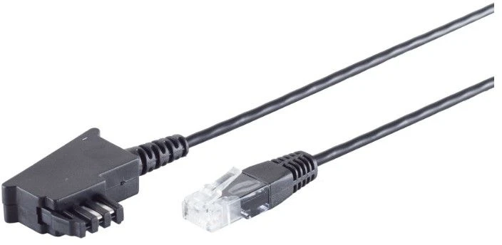 S-Conn TAE-F kištukas > RJ45 kištukas juodas 15,0 m