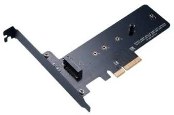 Akasa M.2 X4 PCI-E Adapteris Card – juodas PCB