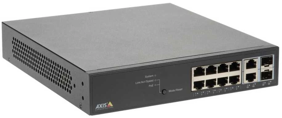 Šakotuvas Komutatorius AXIS Rack 1U 8x10Base-T / 100Base-TX / 1000Base-T 2x10/100/1000BASE-T/SFP derinimas 2xSFP 8xRJ45 01191-002
