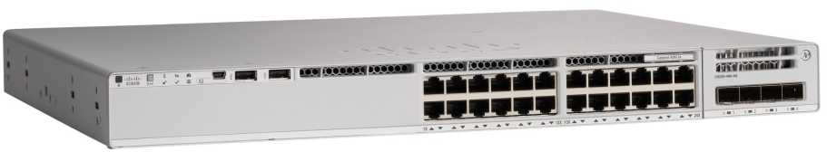 Šakotuvas Cisco CAT 9200 24-PORT 8XMGIG POE+ - NETWORK ESSENTIALS