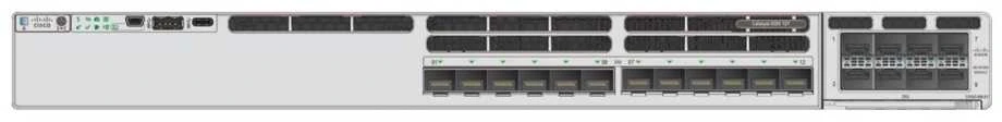 Šakotuvas Cisco CATALYST 9300X 12X25G FIBER - PORTS MODULAR UPLINK SWITCH