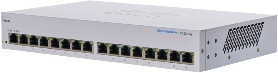 Šakotuvas Cisco CBS110 nevaldomas 16 prievadų GE