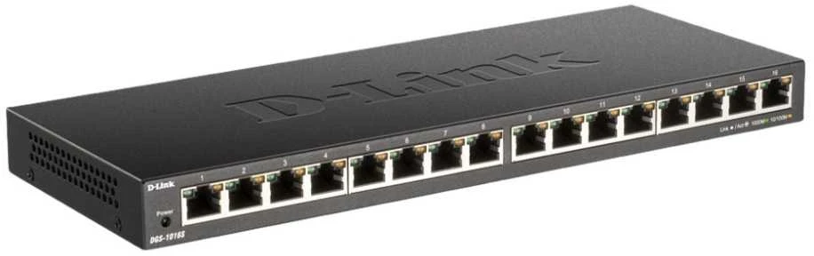 Šakotuvas D-LINK 16 prievadų 10/100/1000Mbps nevaldomas Gigabit Ethernet jungiklis