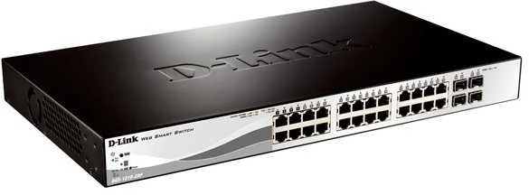 Šakotuvas D-LINK 28-Port Layer2 Smart Managed Gigabit Switch dlink žalias 3.0 24x 10/100/1000Mbit/s TP RJ-45 Port4x TP Combo Port / SFP lizdas