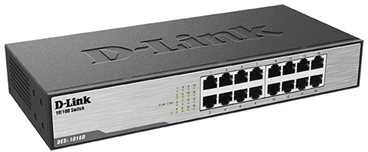 Šakotuvas D-Link DLINK 16xRJ45 10/100 nevaldomas 16 prievadų jungiklis 2 MB 100 MB, galima integruoti