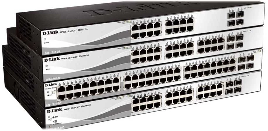 Šakotuvas D-LINK DGS-1210-20, Gigabit Smart Switch su 16 10/100/1000Base-T jungtys ir 4 Gigabit MiniGBIC (SFP) jungtys, 802.3x srauto valdymas, 802.3ad Link Aggregation, 802.1Q Quees.1p, 80 Prievado atspindėjimas,, Jumbo Frame palaikymas, 802.1D STP, ACL, LLDP, kabelių diagnostika, automatinio stebėjimo VLAN, automatinio balso VLAN, | D-Link | Tvarkoma L2 | Darbalaukis | 24 mėn.