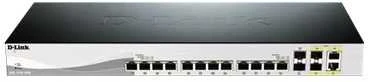Šakotuvas D-Link DXS-1210-16TC Smart Managed Switch 12x 10 Gbit/s Ethernet, 2x 10 Gbit/s SFP+, 2x 10GbE/SFP+ Combo