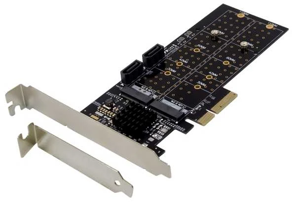 „Dawicontrol“ valdiklis „Dawicontrol PCI“ plokštė PCI-e DC-644e RAID mažmeninė prekyba