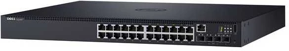 Šakotuvas DELL N1524P Valdomas L3 Gigabit Ethernet (10/100/1000) Juoda 1U Maitinimas per Eternetą (PoE)