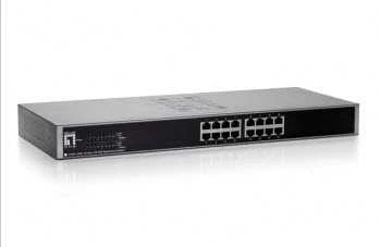 Šakotuvas Level One Carruzzo LevelOne FSW-1650 tinklo komutatorius Ne-valdomas Fast Ethernet (10/100) Pilka