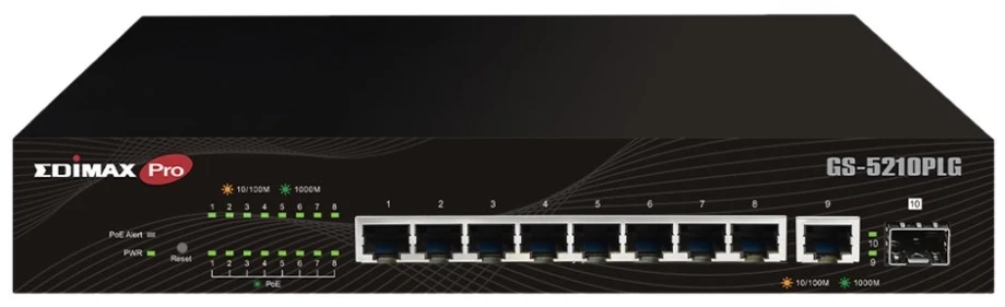 Šakotuvas EDIMAX SMB Gigabit PoE+ su 1 SFP lizdo žiniatinklio išmaniuoju jungikliu