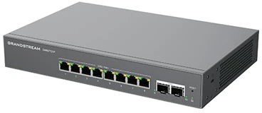 Šakotuvas „Grandstream GWN7721P“ L2 Lite valdymo komutatorius, 8x 2.5GbE RJ45, 2x 10G SFP+, PoE/PoE+