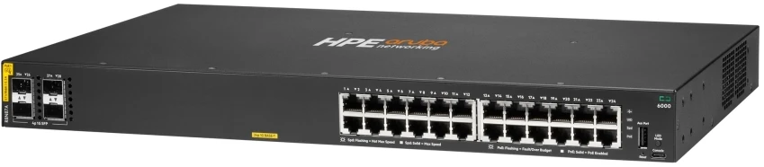 Šakotuvas Hewlett Packard (HP) HPE Aruba 6000 24G CL4 4SFP jungiklis