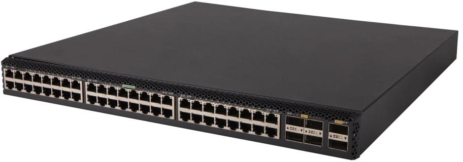 Šakotuvas Hewlett Packard (HP) HPE HPN FlexFabric 5710 komutatorius, 48 XGT, 6 QSFP+ arba 2 QSFP28 prievadai, ToR, IRF, statinis maršrutizavimas, RIP, PFC, QCN, ETS, DCBx, FCoE