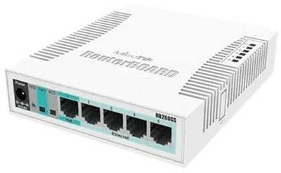 Šakotuvas MikroTik RouterBoard Switch RB260GSP (CSS106-1G-4P-1S)