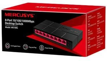 Šakotuvas TP-Link „Mercusys“ | Komutatorius | MS108G | Nevaldomas | Stalinis | Maitinimo šaltinio tipas: Išorinis