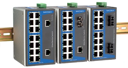 Šakotuvas Moxa Technologies Moxa EDS-316-M-ST-T nevaldomas Ethernet komutatorius, 15 prievadų 10/100BASE-T, ST