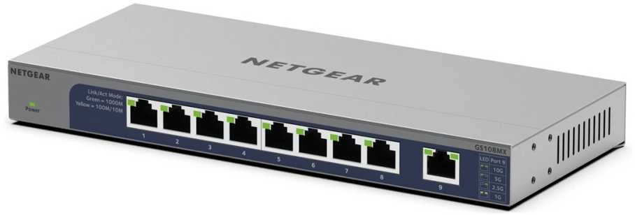 Šakotuvas Netgear 8X 1G PORT UNMANAGED SWITCH - 10G/MULTI-GIG UPLINK PORT