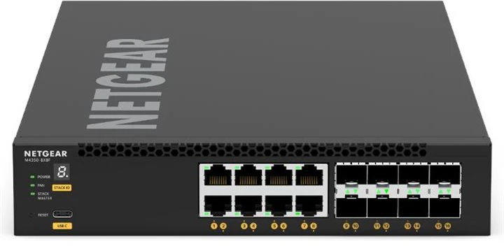 Šakotuvas Tinklo Įranga - NETGEAR Jungiklis XSM4316 16 Prievadų 10Gbps 530x330x140mm