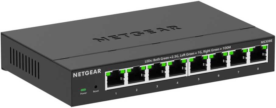 Šakotuvas Netgear 8 PORT 2.5G UM PLUS SWITCH - 8X 2.5G LAN