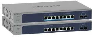 Šakotuvas „NETGEAR“ 8 prievadų daugiagigabitinis/10g eterneto išmanusis valdomasis „Pro“ komutatorius su 2 SFP+ prievadais (MS510TXM)