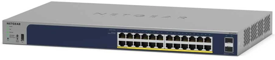 NETGEAR GS728TPP Valdomas L2/L3/L4 Gigabit Ethernet (10/100/1000) Maitinimas per Ethernet (PoE) Pilkas