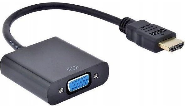 PremiumCord HDMI į VGA konverteris su 3,5 mm stereo lizdo garsu, juodas
