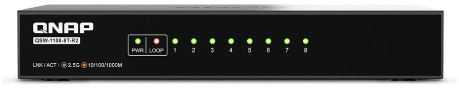 Šakotuvas QNAP QSW-1108-8T-R2