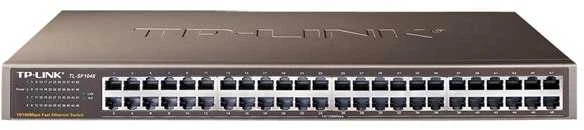 TP-LINK | 48 prievadų 10/100 Mbps stovo tipo komutatorius | TL-SF1048 | Nevaldomas | Montuojamas ant stovo